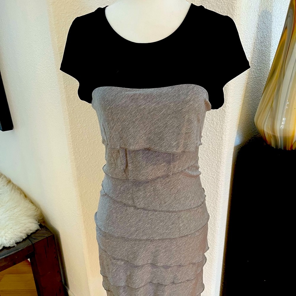 Laundry grey & black dress